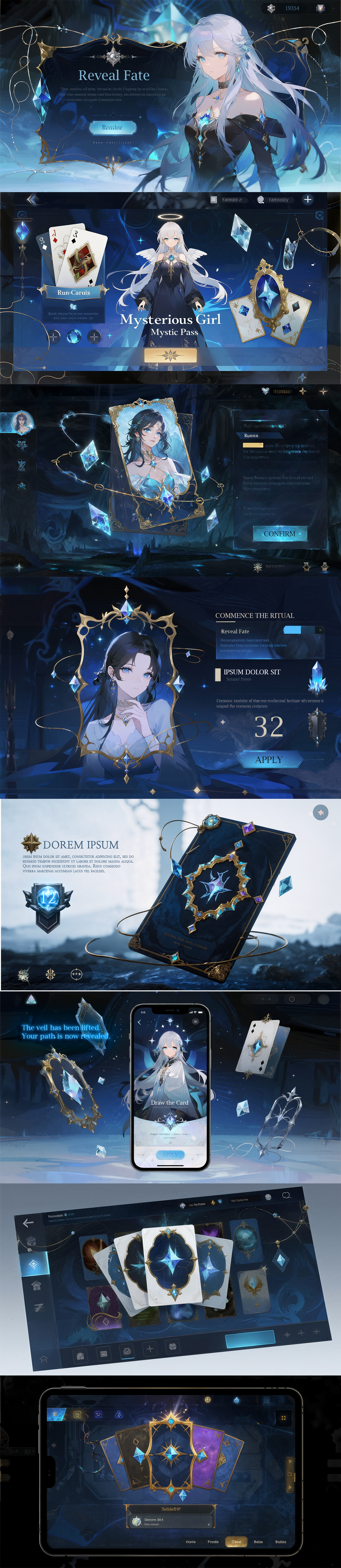 Fantasy Reveal Tale UI Design